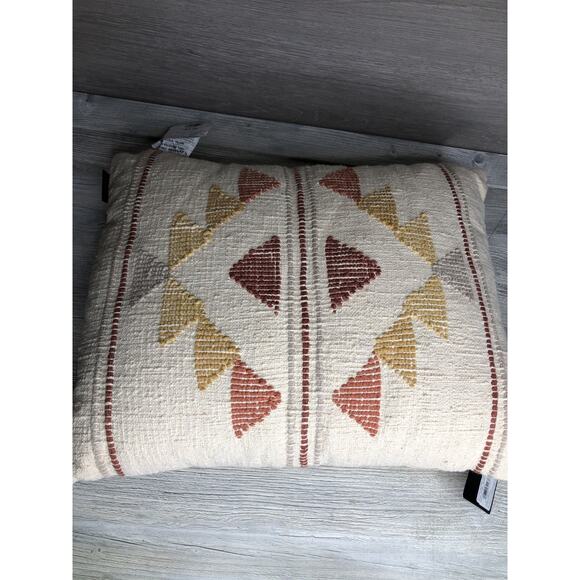 NWT Pendleton Glorieta Mesa Wool Throw Pillow 16x20 Ivory USA NWT - Picture 2 of 6